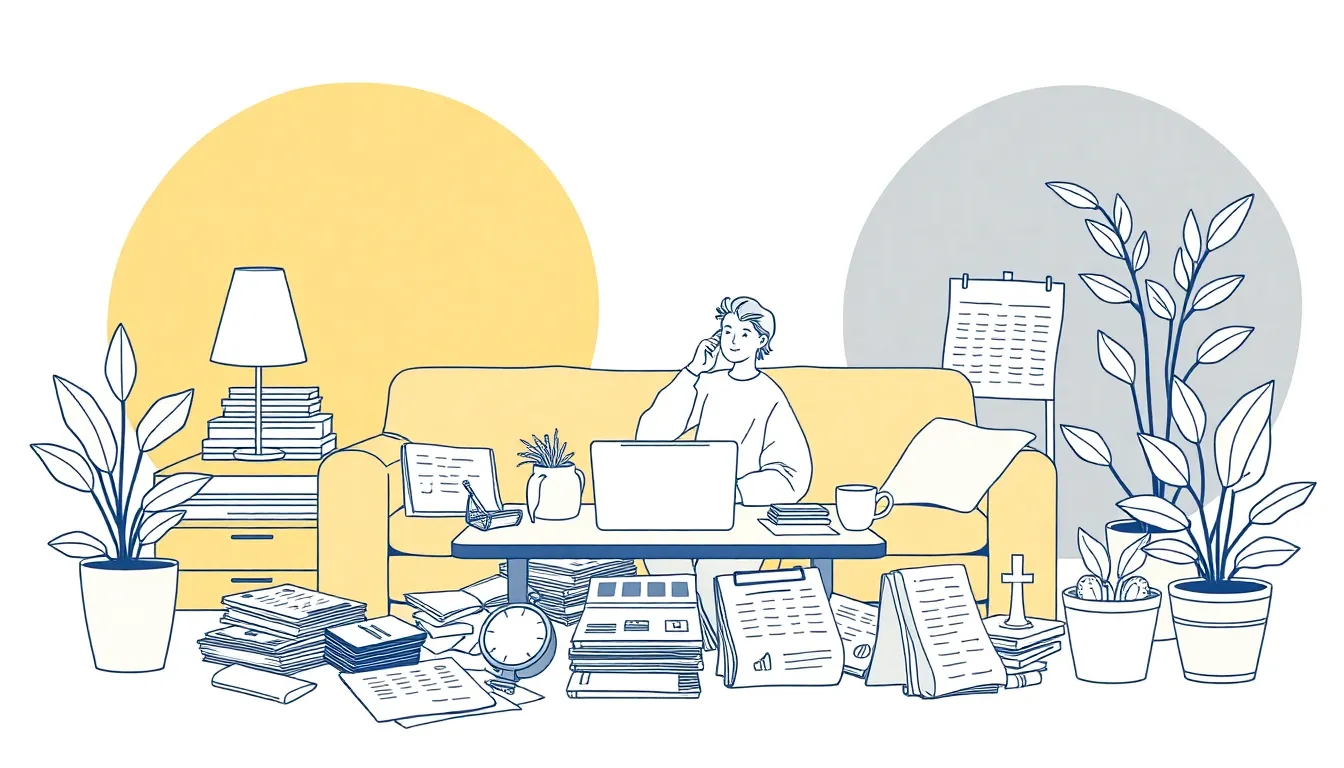 Person making phone call to negotiate and lower monthly bills